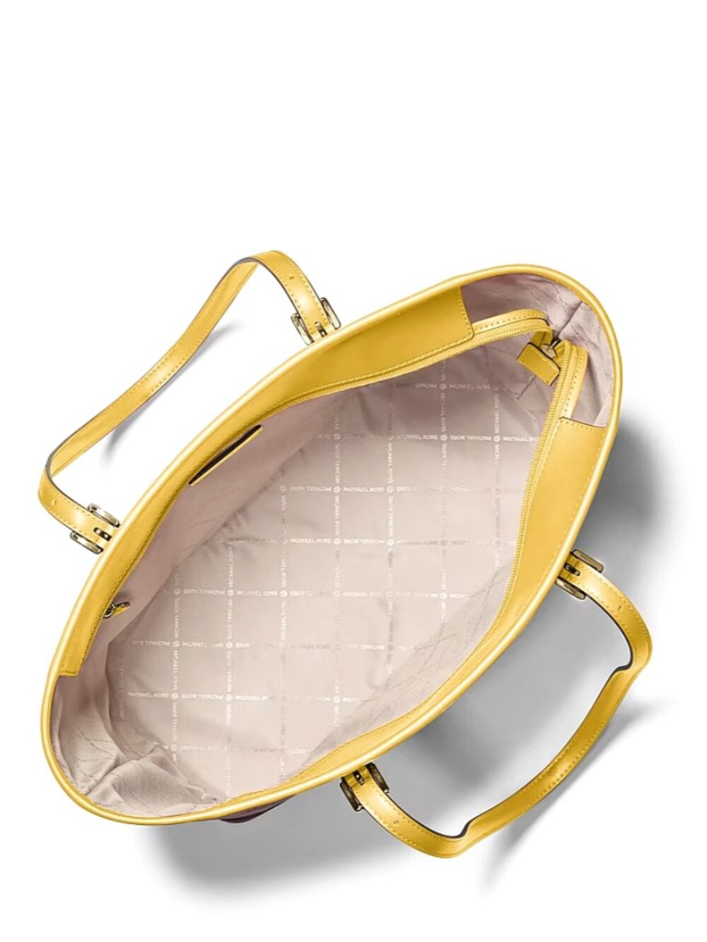 New Michael Kors Jet Set Travel Large Signature Logo Tote Honey